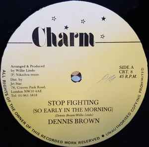 Dennis Brown - Stop Fighting So Early In The Morning album cover
