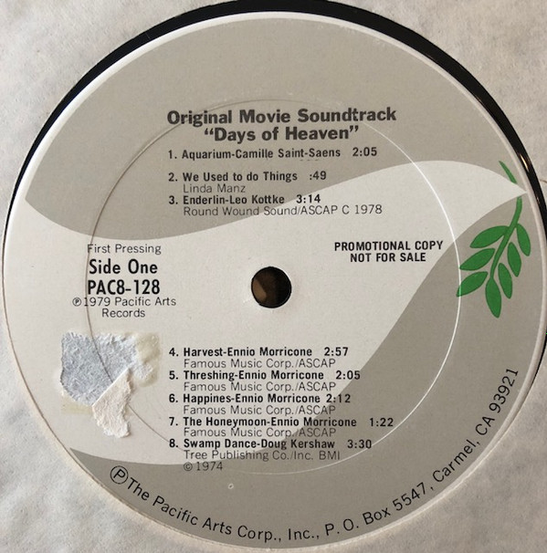 lataa albumi Ennio Morricone - Days Of Heaven The Original Soundtrack From The Motion Picture