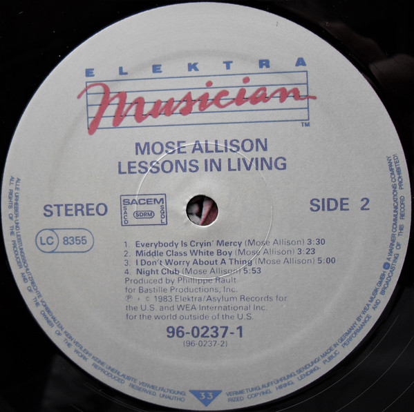 ladda ner album Mose Allison - Lessons In Living