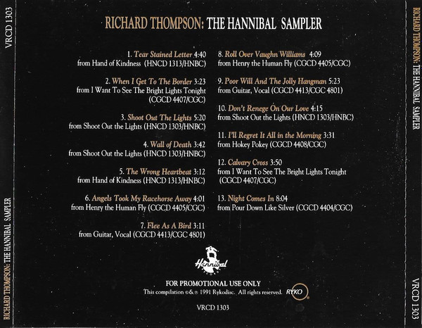 descargar álbum Richard Thompson - The Hannibal Sampler