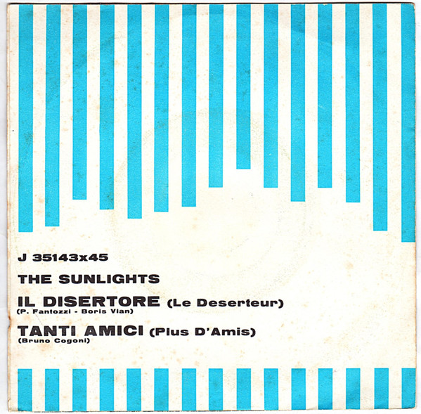descargar álbum The Sunlights - Il Disertore Tanti Amici