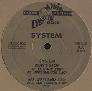 Don't Stop - System