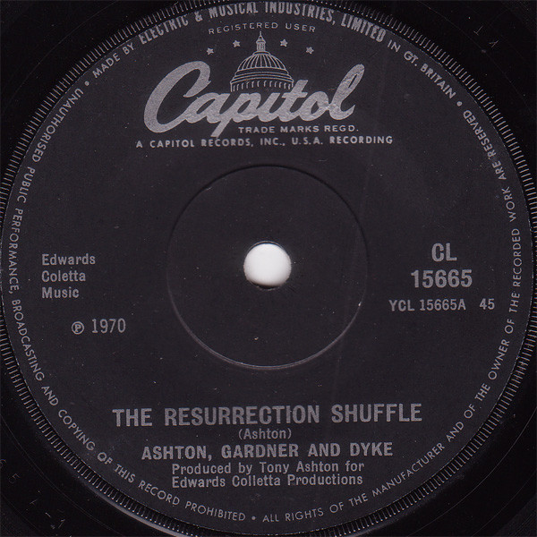 Ashton, Gardner & Dyke – The Resurrection Shuffle (1971, Vinyl 