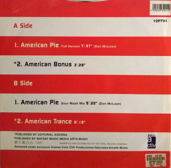 ladda ner album Just Luis - American Pie UK Remixes