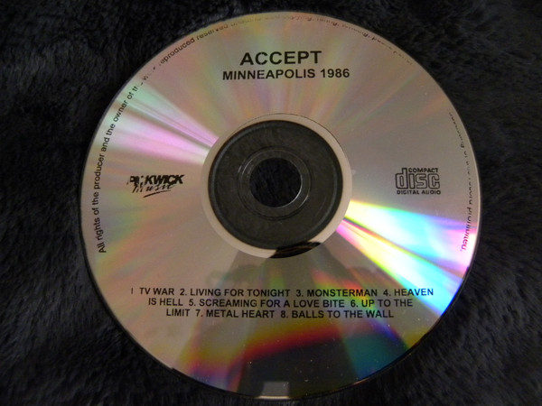 lataa albumi Accept - Minneapolis 1986