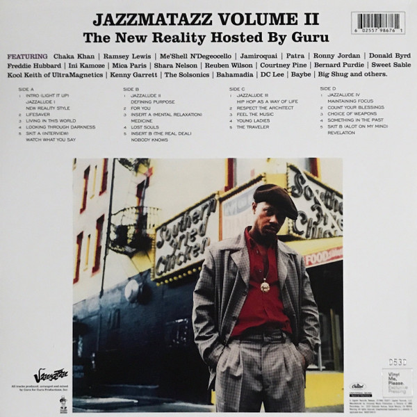 GURU JAZZMATAZZ VOLUME II THE NEW REALITY LP US ORIGINAL PRESS!!-