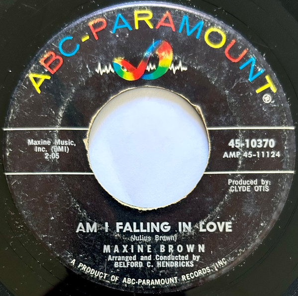 Maxine Brown - Am I Falling In Love | Releases | Discogs