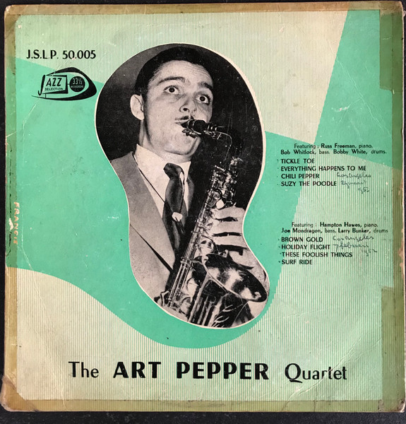 Art Pepper Quartet – Art Pepper Quartet (1953, Vinyl) - Discogs