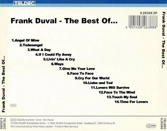 ladda ner album Frank Duval - The Best Of