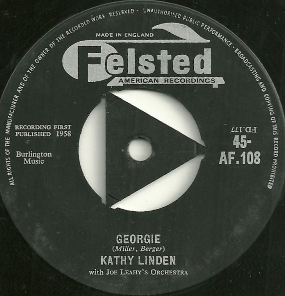 lataa albumi Kathy Linden With Joe Leahy's Orchestra - Oh Johnny Oh Johnny Oh Georgie