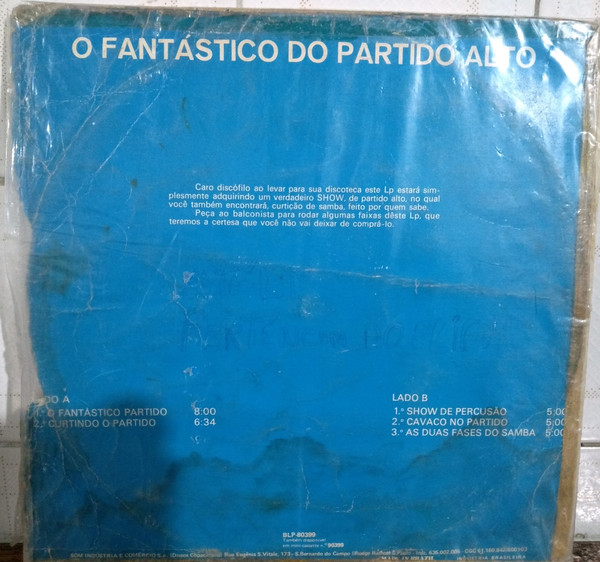 lataa albumi O Fantástico Do Partido Alto - Partido Alto