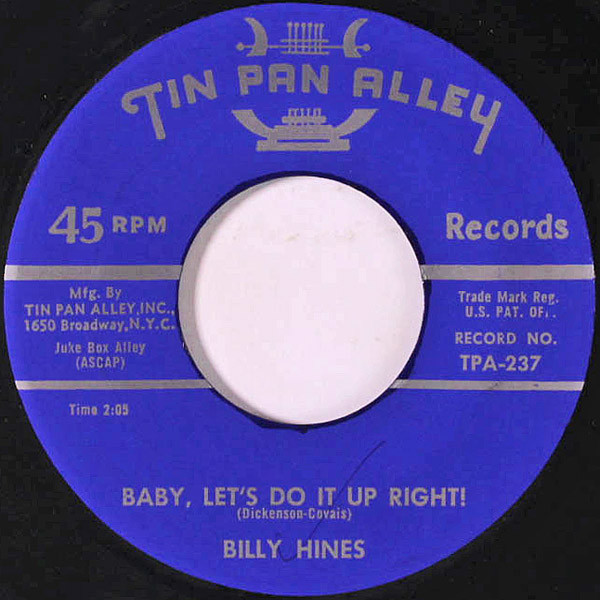 ladda ner album Billy Hines - Baby Lets Do It Up Right When We Get There