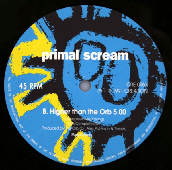 Primal Scream - Higher Than The Sun (Remix) | Creation Records (CRE 096X) - 4