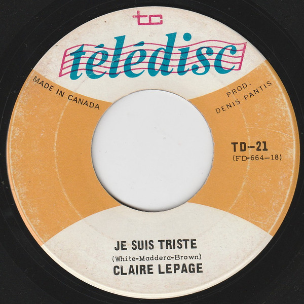 baixar álbum Claire Lepage - Bang Bang Je Suis Triste