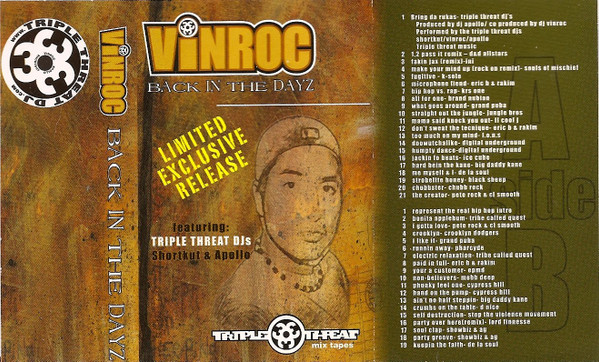 lataa albumi Vinroc Featuring Triple Threat DJs Shortkut & Apollo - Back In The Dayz