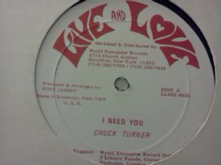 Chuck Turner – I Need You (Vinyl) - Discogs