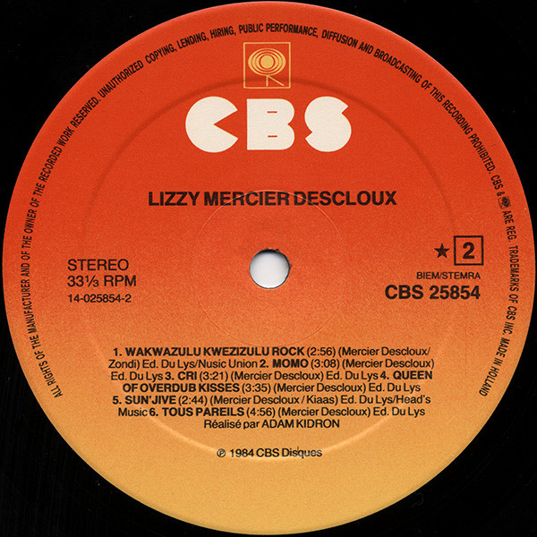 télécharger l'album Lizzy Mercier Descloux - Lizzy Mercier Descloux