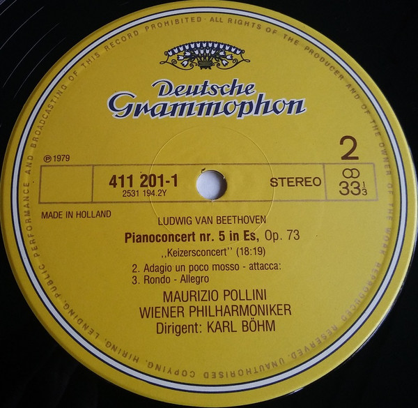 Album herunterladen Ludwig van Beethoven, Wiener Philharmoniker, Karl Böhm - Pianoconcert Nr 5 In Es Op 73 Keizersconcert