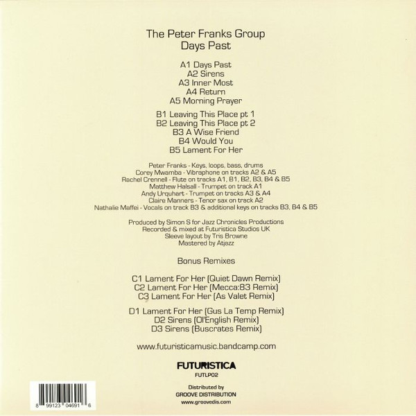 descargar álbum The Peter Franks Group - Days Past