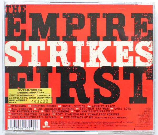 Bad Religion – The Empire Strikes First (2004, CD) - Discogs