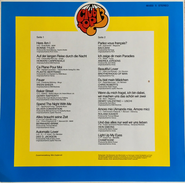 ladda ner album Various - 16 Top Hits Aktuellste Schlager Aus Den Hitparaden Juli August 78
