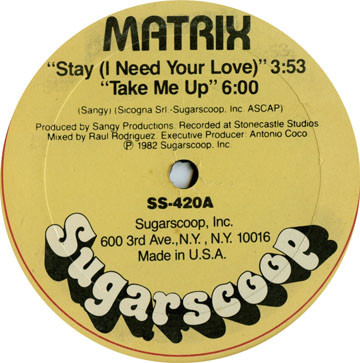 descargar álbum Matrix - Stay I Need Your Love Take Me Up