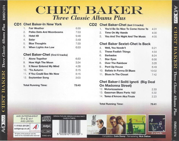 baixar álbum Chet Baker - Three Classic Albums Plus