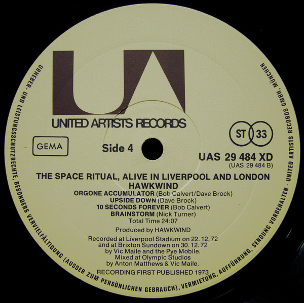 Hawkwind - Space Ritual | United Artists Records (UAS 29483/4XD) - 6