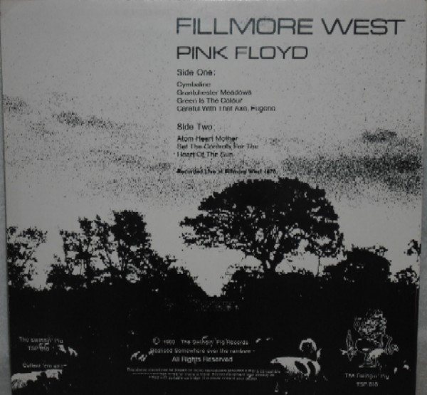 Pink Floyd – Fillmore West (1983, Vinyl) - Discogs