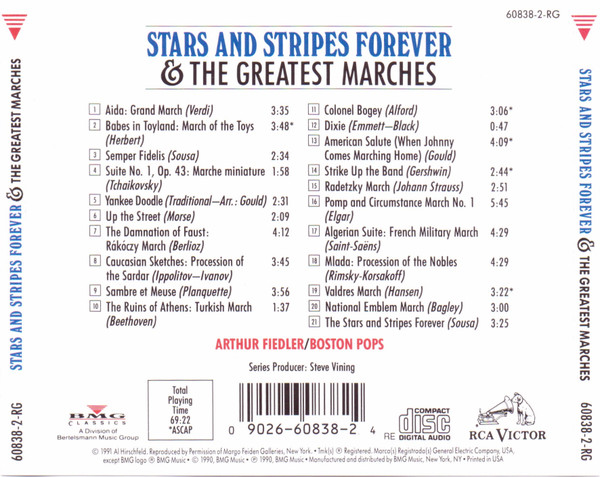 lataa albumi Arthur Fiedler, Boston Pops Orchestra - Stars and Stripes Forever The Greatest Marches