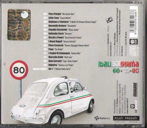 télécharger l'album Various - Italianissima 60 70 80