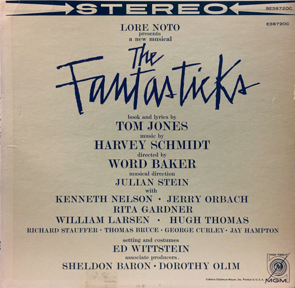 télécharger l'album Various - The Fantasticks Original Cast Album