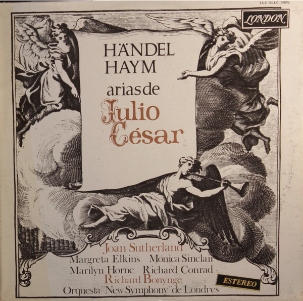 last ned album Handel, Haym, Joan Sutherland, Richard Bonynge, Orquesta New Symphony de Londres - Arias de Julio César