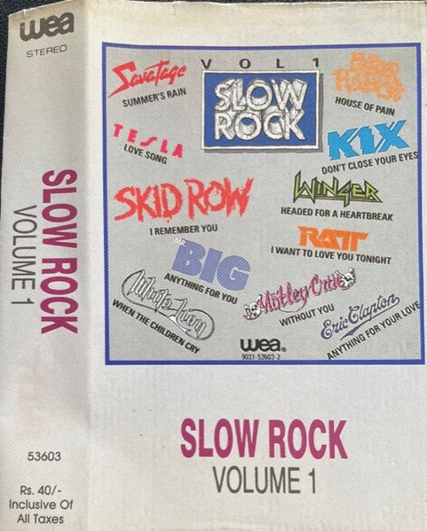 Slow Rock Volume 1 (1990, Cassette) - Discogs