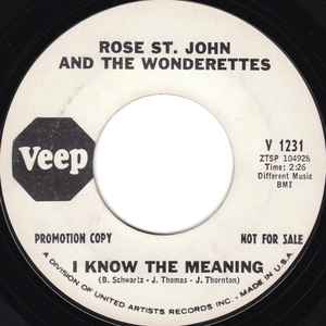 Rose St. John - I Know The Meaning / Fool Don't Laugh album cover