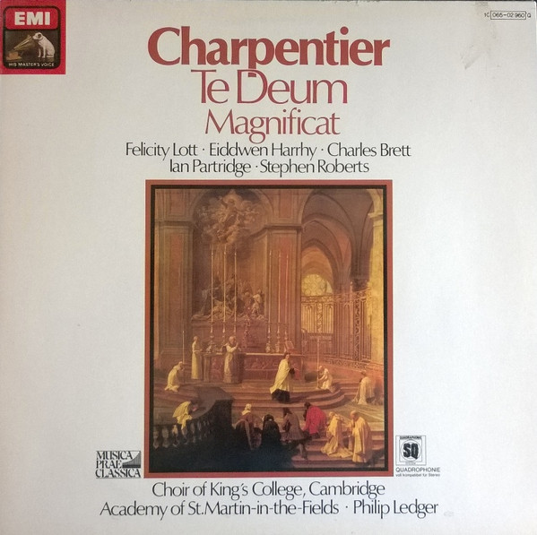 descargar álbum Marc Antoine Charpentier, Philip Ledger, The Academy Of St MartinintheFields, King's College Choir, Cambridge, Marilyn Sansom, Felicity Lott, Eiddwen Harrhy, Charles Brett, Stephen Roberts , Ian Partridge - Te Deum Grand Magnificat