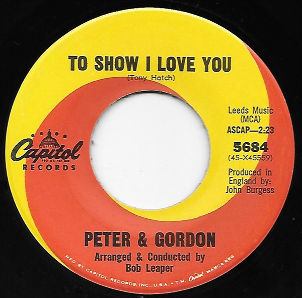 Album herunterladen Peter & Gordon - To Show I Love You Start Trying Someone Else