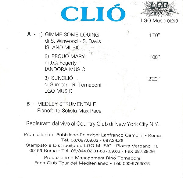 Album herunterladen Clió - Gimme Some Louing