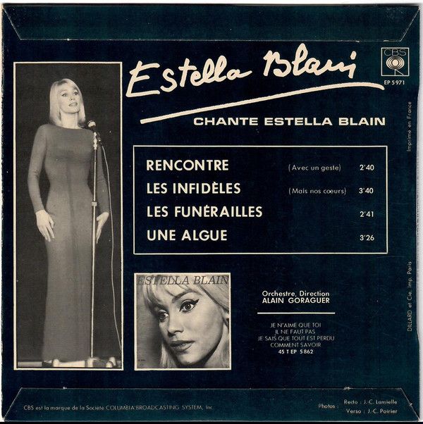 lataa albumi Estella Blain - RencontreLes InfidèlesLes FunéraillesUne Algue