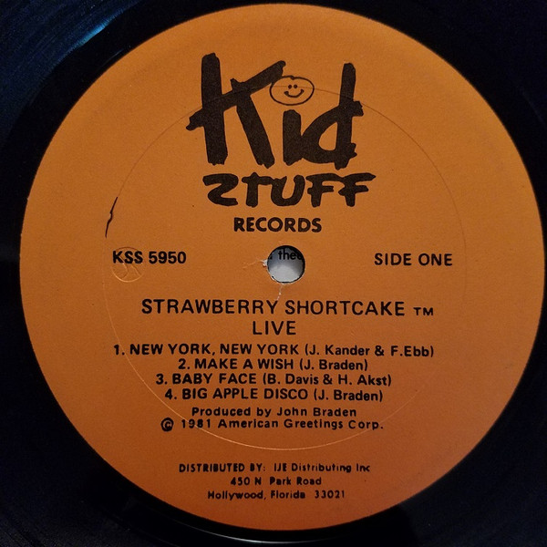 Strawberry Shortcake Strawberry Shortcake Live 1981 Vinyl Discogs