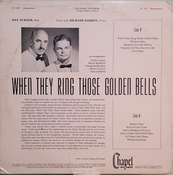 lataa albumi Ray Turner With Richard Barron - When They Ring Those Golden Bells