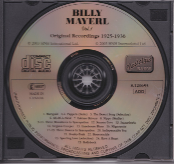 Album herunterladen Billy Mayerl - Vol 1 Original Recordings 1925 1936