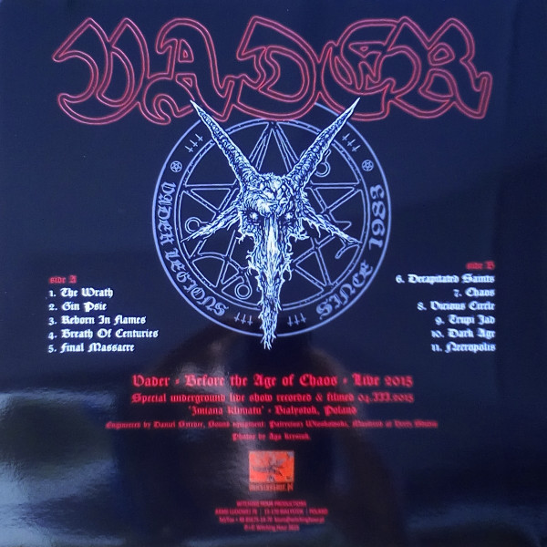 ladda ner album Vader - Before The Age Of Chaos Live 2015