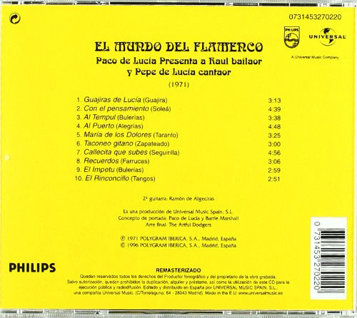 Album herunterladen Paco De Lucía - El Mundo Del Flamenco