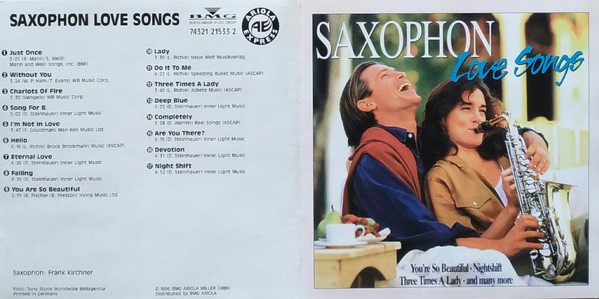 descargar álbum Frank Kirchner - Saxophon Love Songs