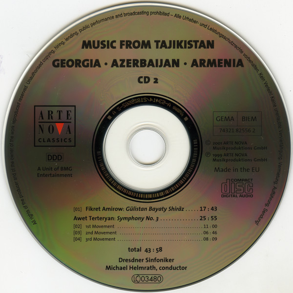 Album herunterladen Dresdner Sinfoniker - Music From Tajikistan Georgia Azerbeijan Armenia