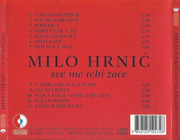 ladda ner album Download Milo Hrnić - Sve Me Tebi Zove album