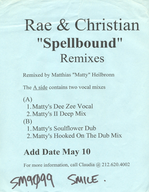 lataa albumi Rae & Christian - Spellbound Remixes