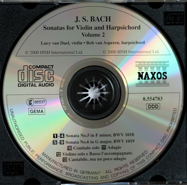 lataa albumi JS Bach Lucy van Dael Bob van Asperen - Sonatas For Violin And Harpsichord Volume 2