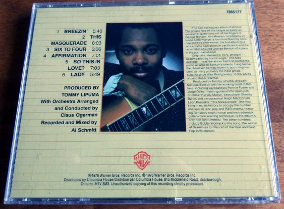 George Benson - Breezin' | Warner Bros. Records (W2 3111) - 2